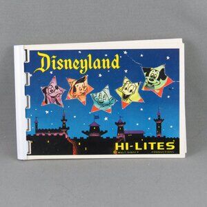 Vintage Mini Booklet - Disneyland California 12 Images - Walt Disney Productions